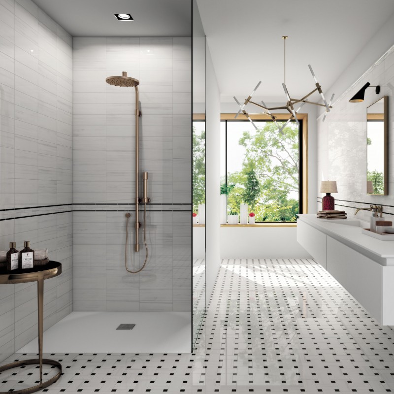 White Dolomite Black Marquinia Ceramic Tileworks Minnesota Request Information